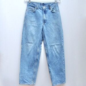 Polo Ralph Lauren Blue Denim Jeans Straight Leg Faded Saturday Womens Size 16